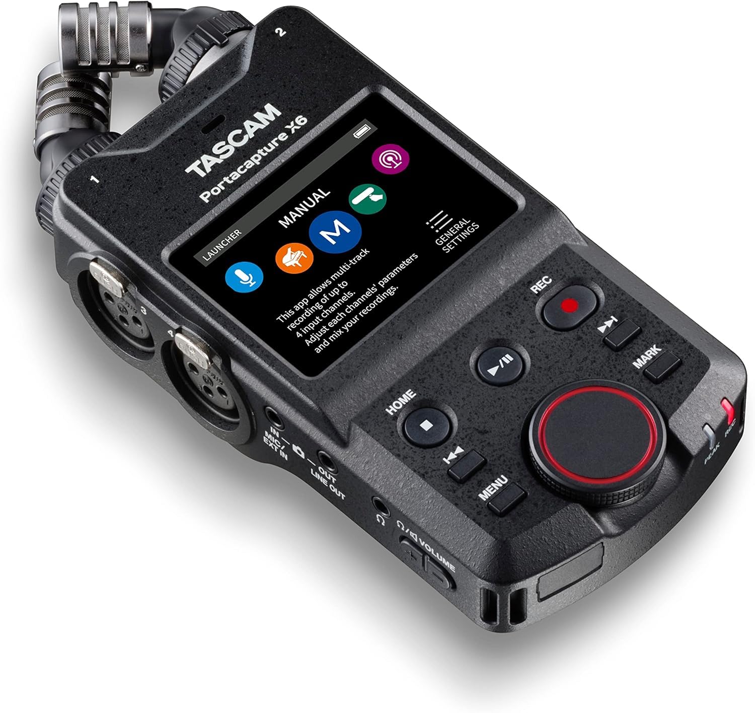 Tascam Portacapture X6 - Hochauflösender Handheld-Mehrspurrecorder & SanDisk Extreme microSDXC UHS-I Speicherkarte 128 GB