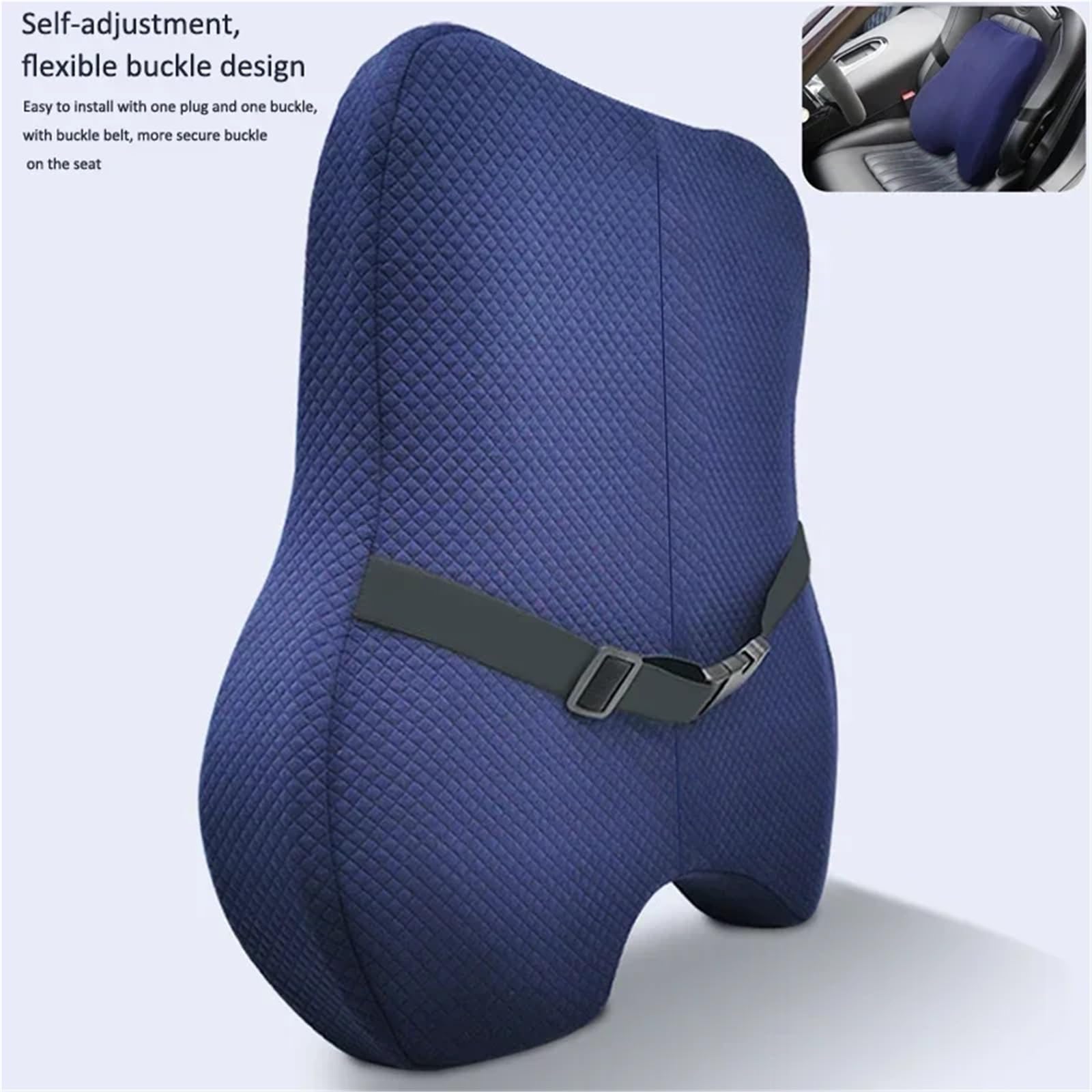 Cuscino for sedile in memory foam, supporto for la schiena, set di cuscini ortopedici ergonomici, sollievo dal coccige, cuscinetto lombare for sedia da ufficio, auto(Cushion Set Grey)