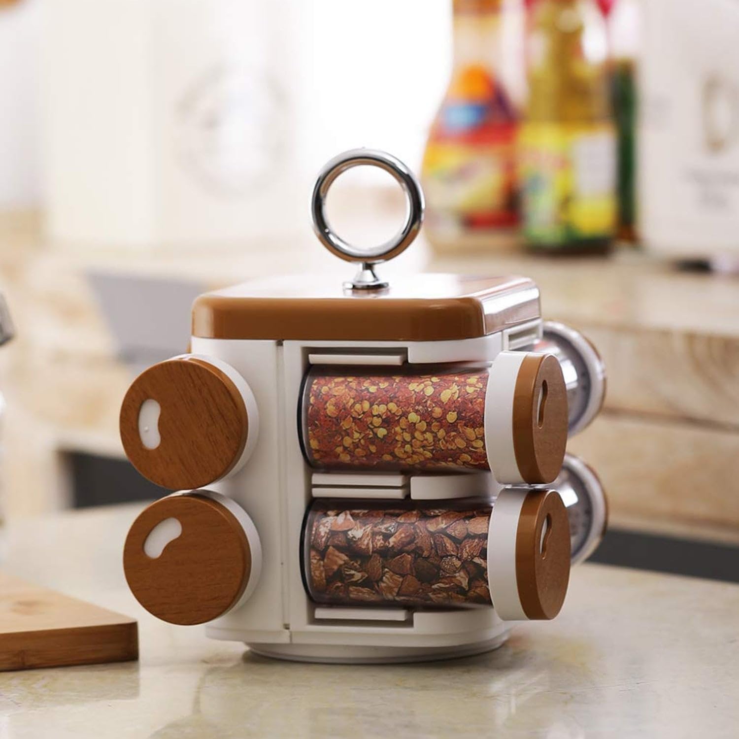Storewell Plastic Spice Rack - Set of 8-image-3