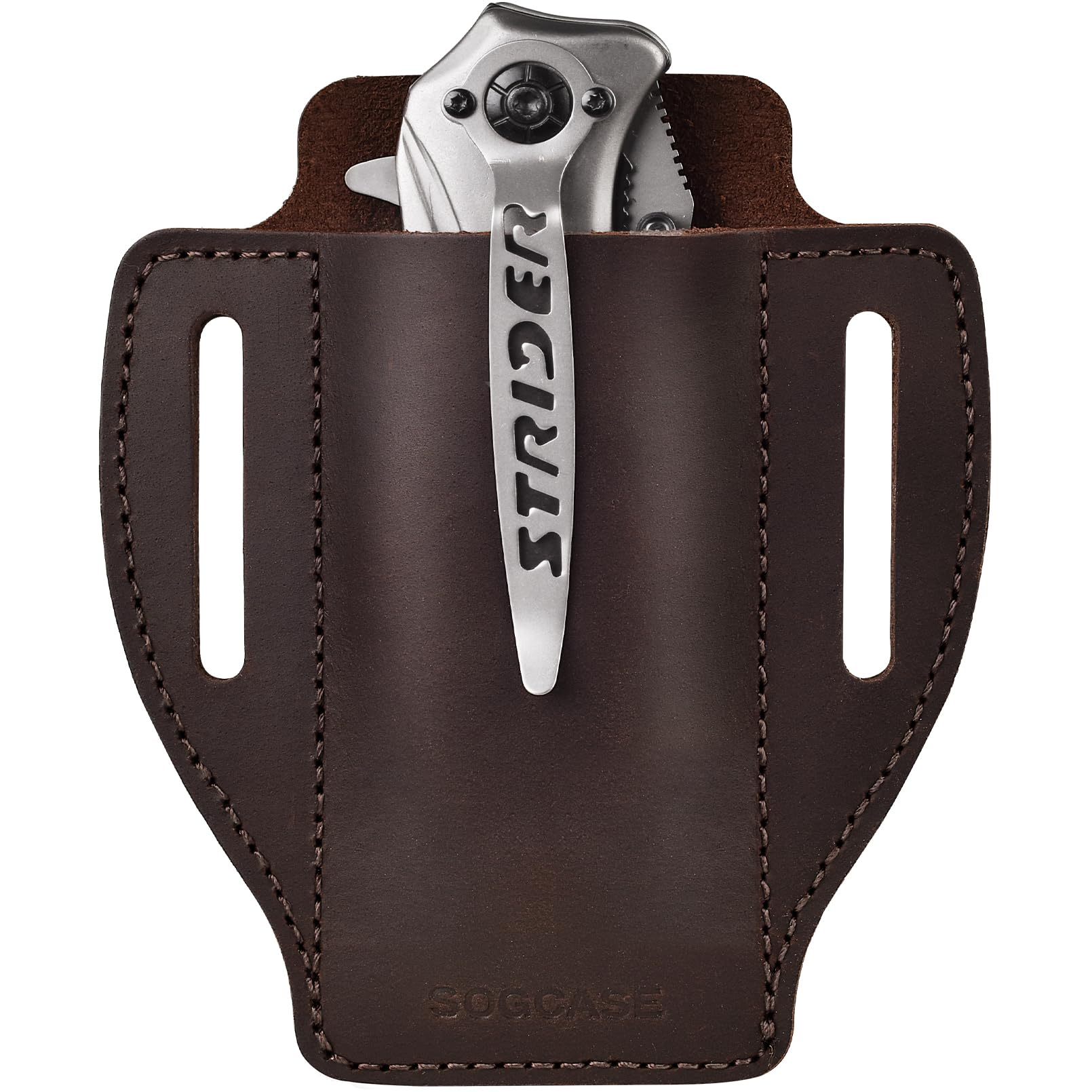 Knife Sheath for Belt, Leather Pocket Knife Sheath for Folding Knife, Knife Holster for Men