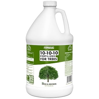 Liquid 10-10-10 Fertilizer for Trees and Shrubs Balanced NPK Plus Iron and Micros for Stronger Growth and Healthy Roots, 1 Gallon