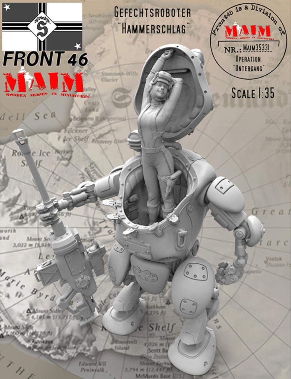 Amazon.co.jp: 1/35 戦闘ロボットファンタジーガールマシンアーマー