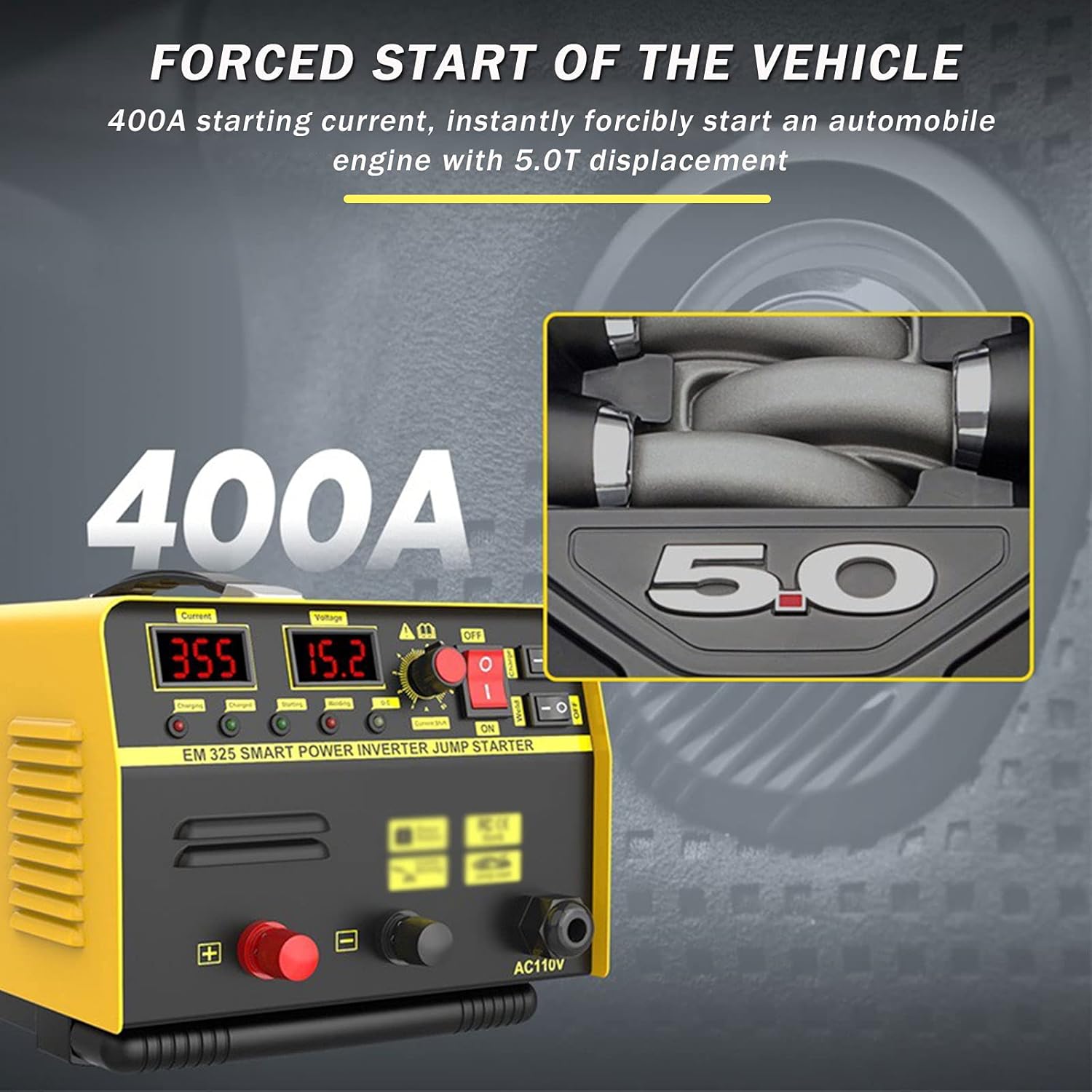 Car Charging Jump Start Welding Three-Function Machine Car Battery Charger 12-32V Start The Power After The Smart Inverter is Finished