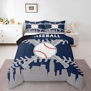 Erosebridal Baseball Twin Comforter Set