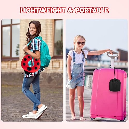 Miniatura 7 de Cirorld Almohada de viaje para niños y adultos, bonita almohada para el cuello para viajar, almohada de espuma viscoelástica para avión con máscara