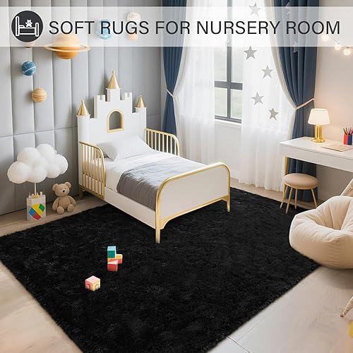 Vista 163 de BENRON Alfombras suaves para dormitorio, 2 x 6, lavables para pasillo, entrada, cocina, dormitorio, alfombra mullida para decoración de habitación