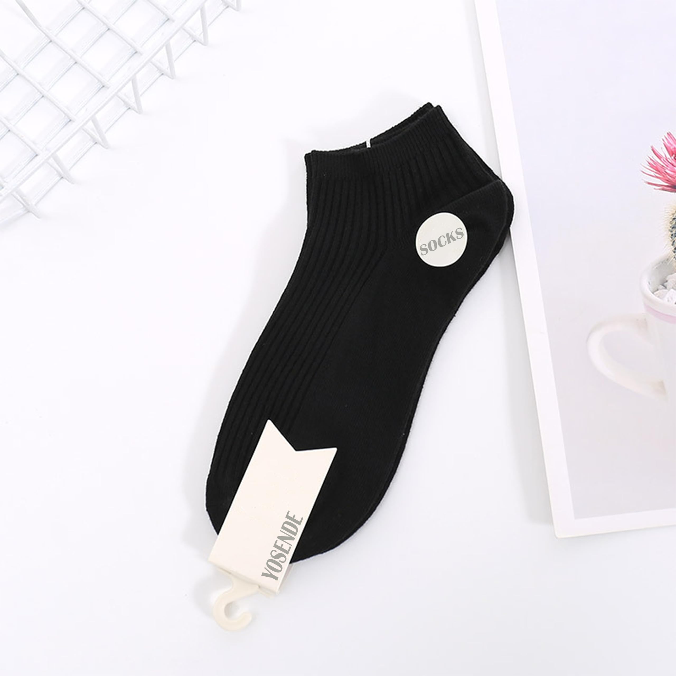 YOSENDE Calzini Donna Caviglia Corti Cotone 5 Paia