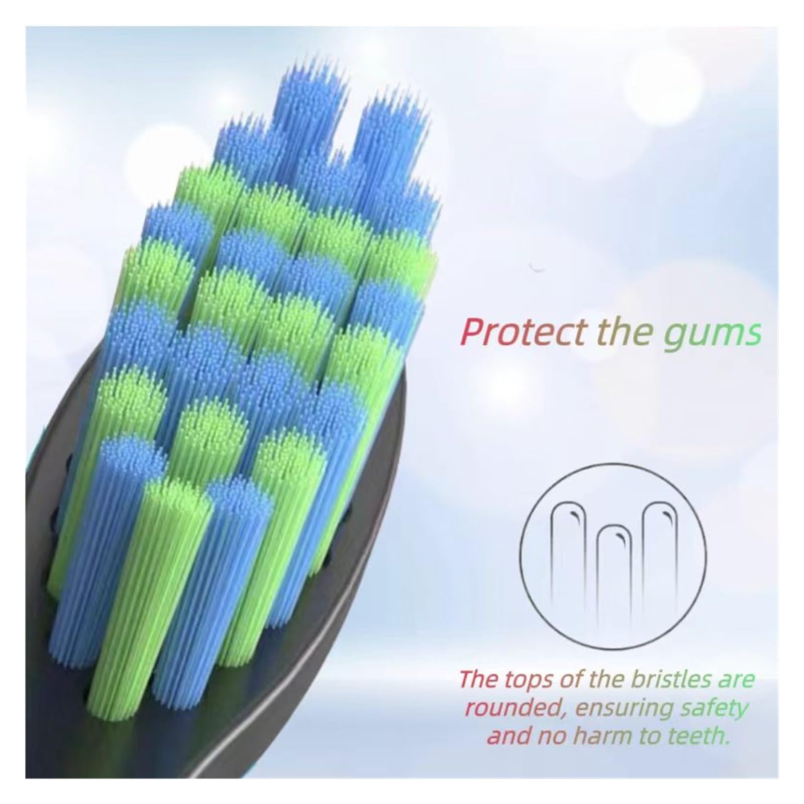Accesorios Para Cepillos De Dientes Eléctricos Cabezal De Cepillo De Dientes. Compatible Para ZQANG XM-801 El Cepillo De Dientes Eléctrico(8 Pink)
