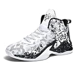 Kids Basketball Shoes High Top Youth Fashion Sneakers Girls Casual Sports Basketball Shoes Breathable Comfortable Boys Sneakers for Big Kids