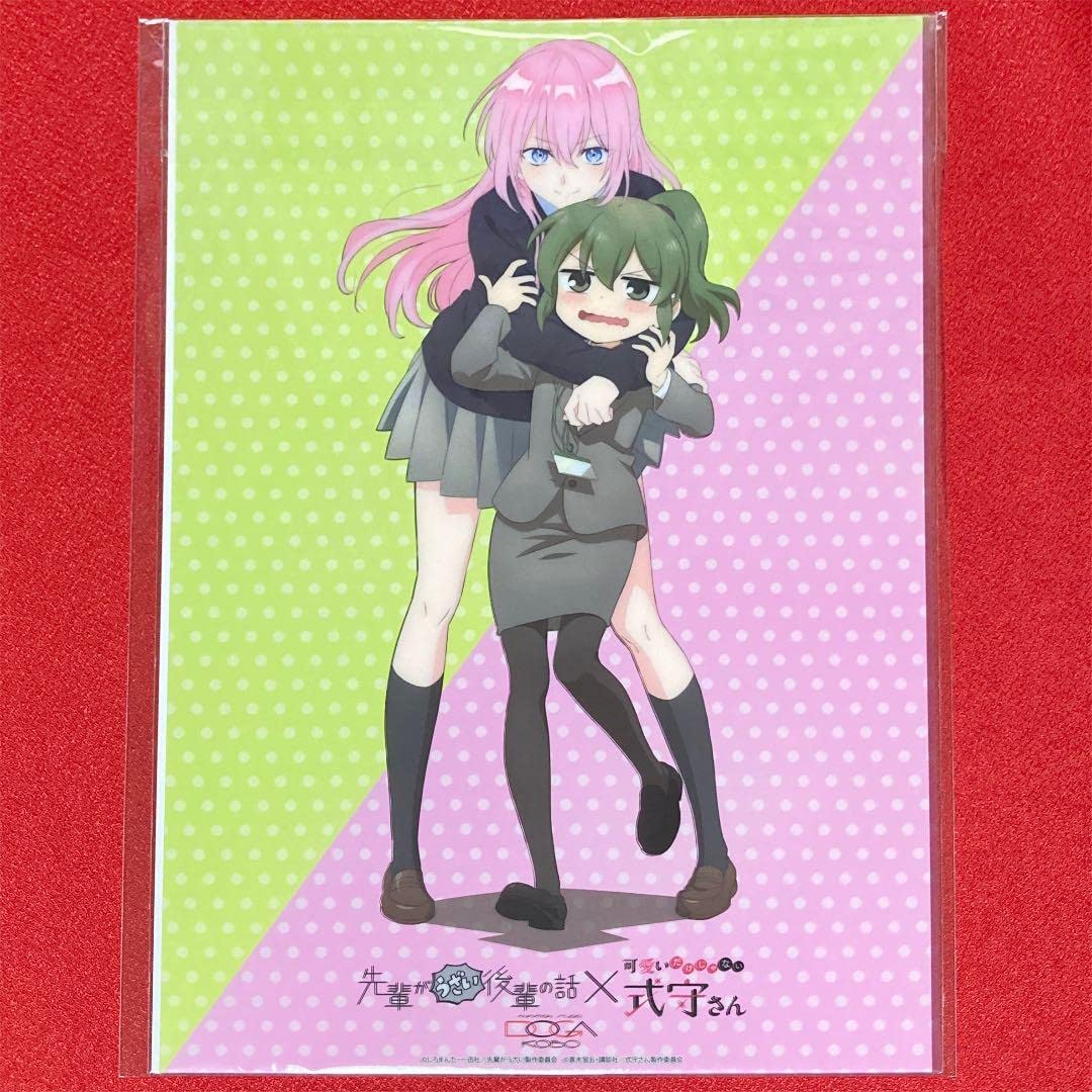 先輩がうざい後輩の話　可愛いだけじゃない式守さん　コラボポスター 先輩がうざい後輩の話』×『可愛いだけじゃない式守さん』コラボ