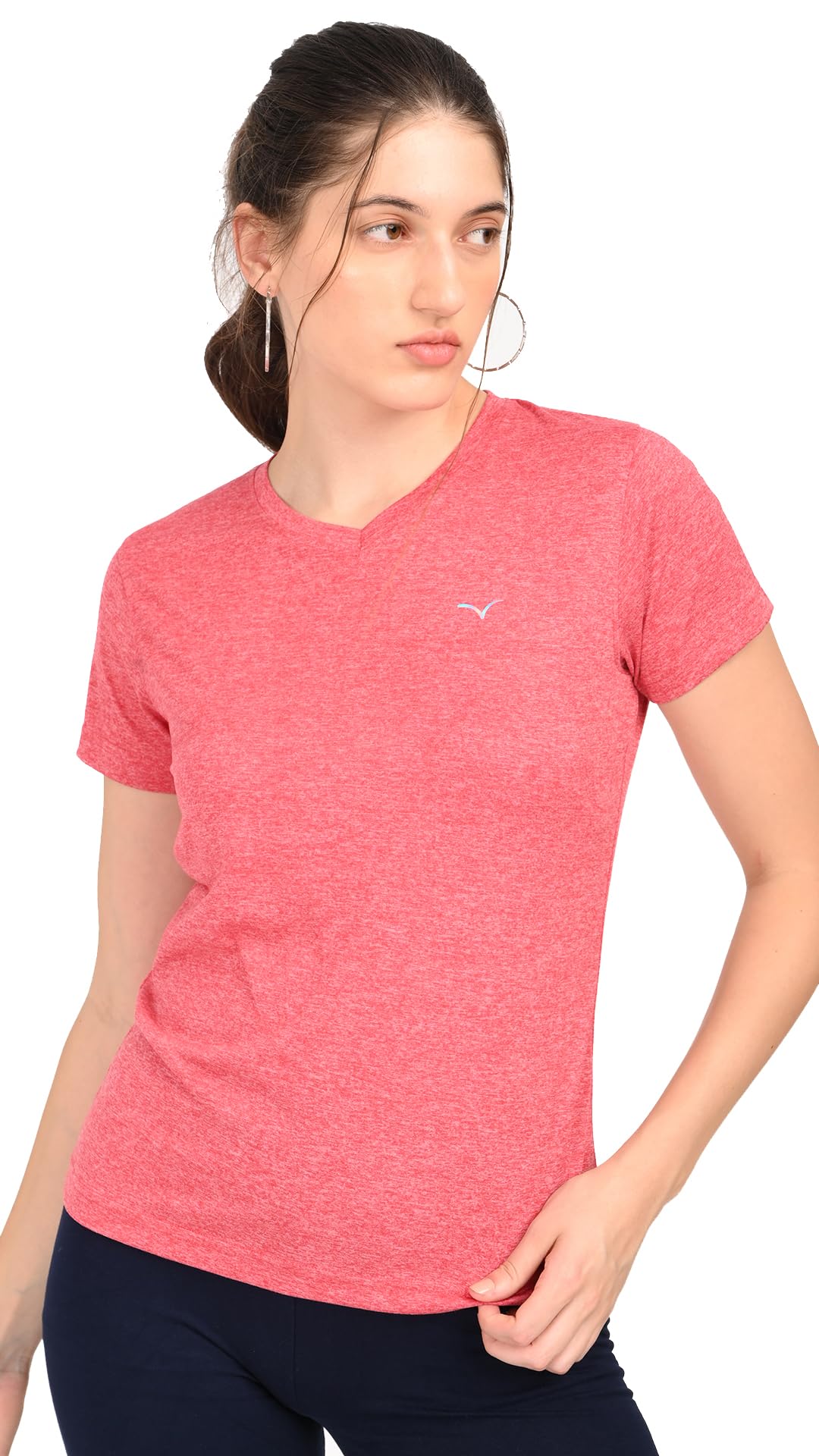 coppersmith Sports Gym Tshirt for Women Workout - Active Wear Polyester Swimming Tshirt-picture-27