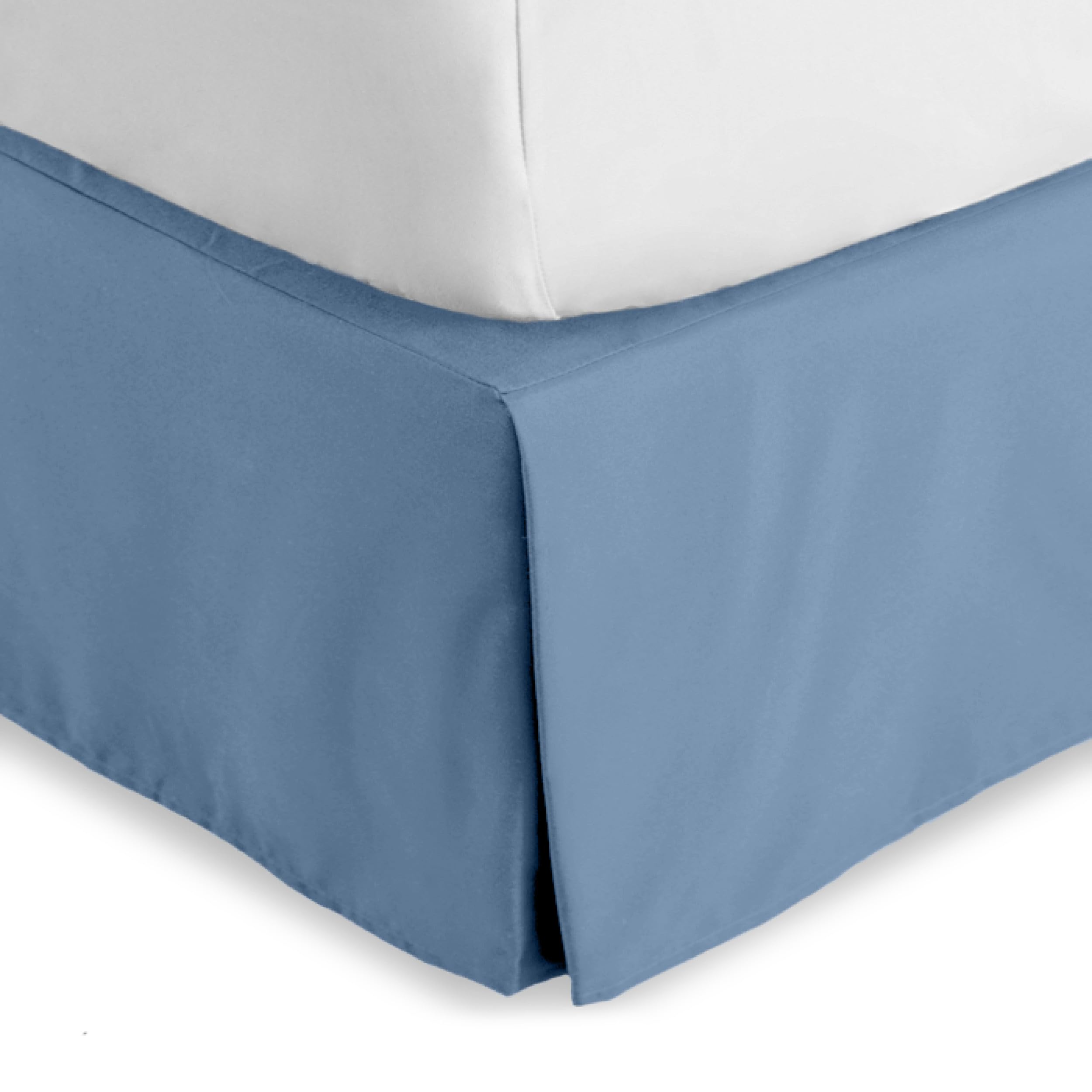 Bare Home kids twin bed skirt coronet blue | Mubboo