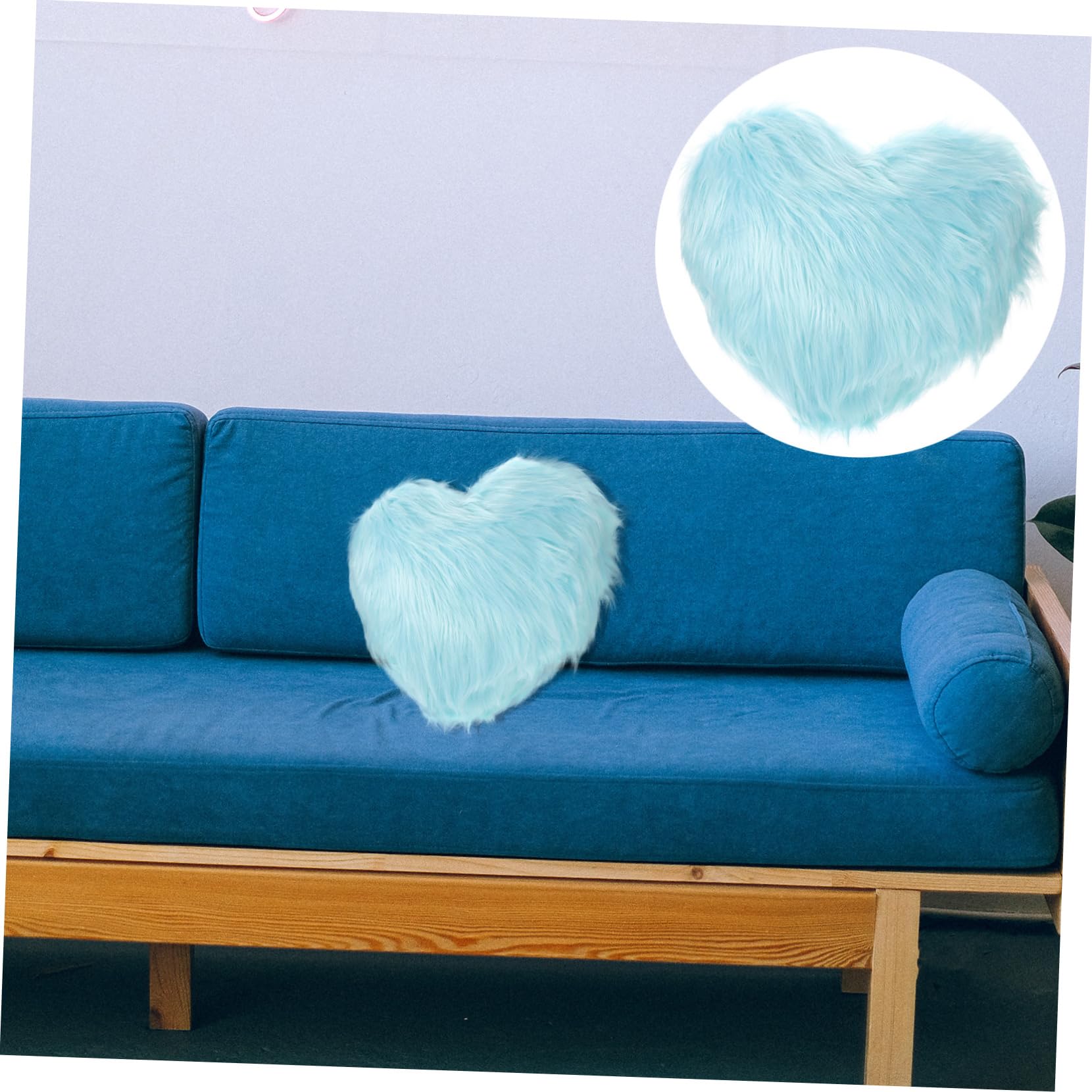 ULTECHNOVO Cuscino Forma di Cuore di Peluche Cuscino per Dormire per Casa per Divano e Auto