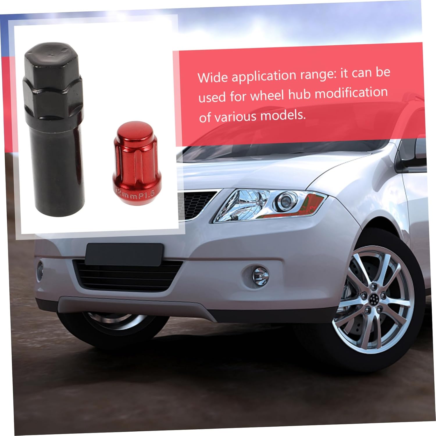 Cabilock 20pcs Car Wheel Lug Nut Covers Durable Tire Accessories Lightweight Automotive Hub Caps Stylish Protection for Vehicle Wheels