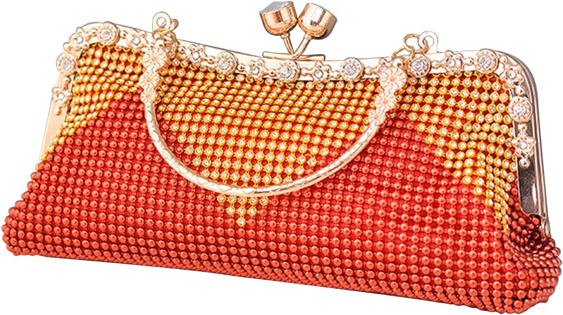 CORIOS Women's Evening Clutch Bag Rhinestones Purse Ladies Crystal Handbag