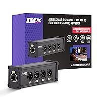 Vista 12 de LyxPro Cable de serpiente XLR de audio y iluminación de 4 canales de 3 pines de red múltiple para escenario y estudio de grabación macho - con cable