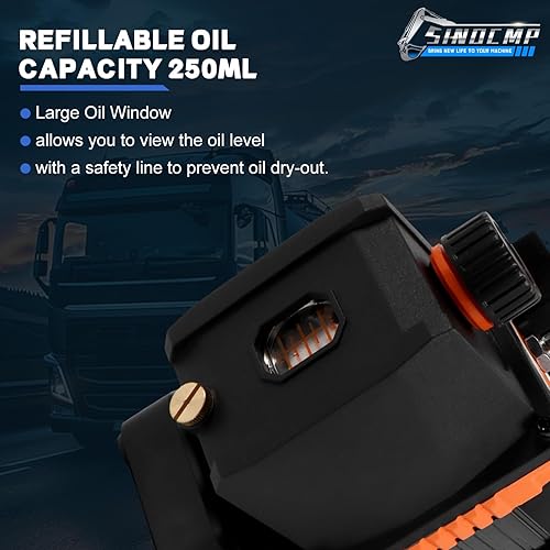 Miniatura 3 de SINOCMP Bomba de vacío de 2.5CFM, 14 HP 110V DC Motor sin escobillas de una sola etapa 5PA 180W para aire acondicionado, refrigerante, aire