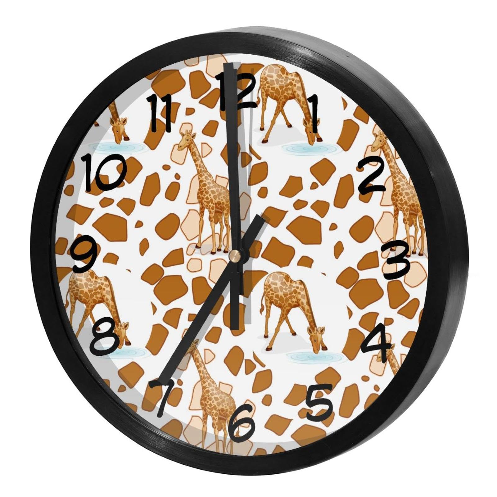 Horloge murale silencieuse à quartz à piles ronde pour maison et école
