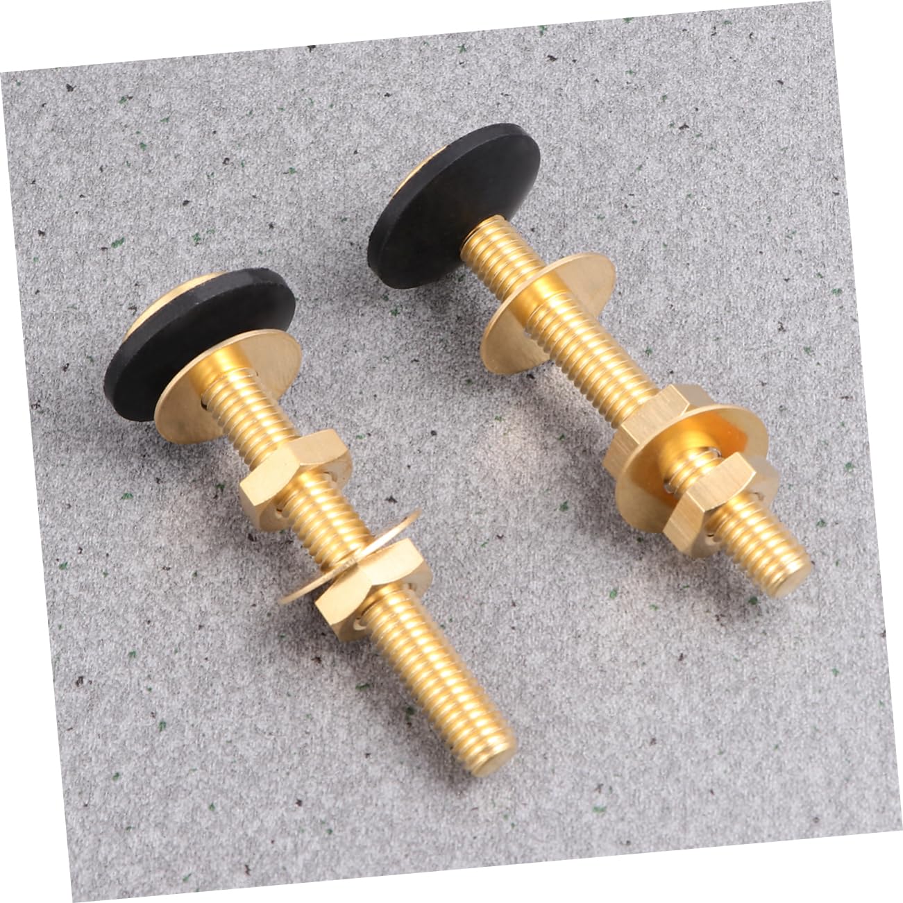 ARTIBETTER 2pcs Brass Toilet Closet Bolts with Nuts and Washers Sturdy Toilet Bolt Set Easy Installation