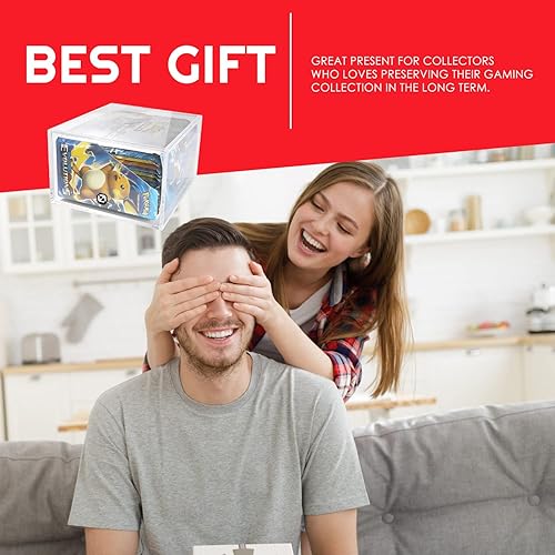 Miniatura 8 de EVORETRO - Vitrina acrílica con tapa deslizante, protector acrílico anti-UV compatible con caja potenciadora de Pokémon, paquete de 1