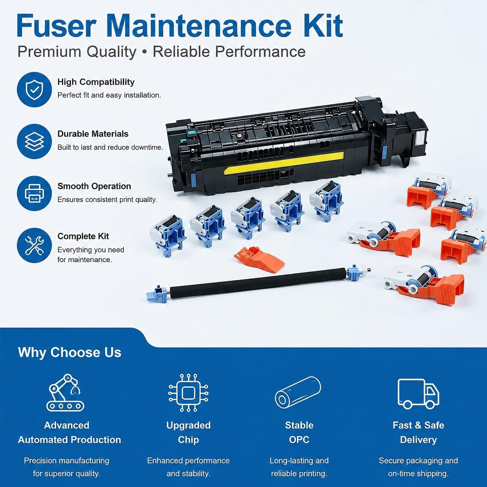 Utilizzo del kit di manutenzione del fusore/fusore | For stampanti serie HP LaserJet M607 M608 M609 M610 M611 M612 M631 M632 M633(A)