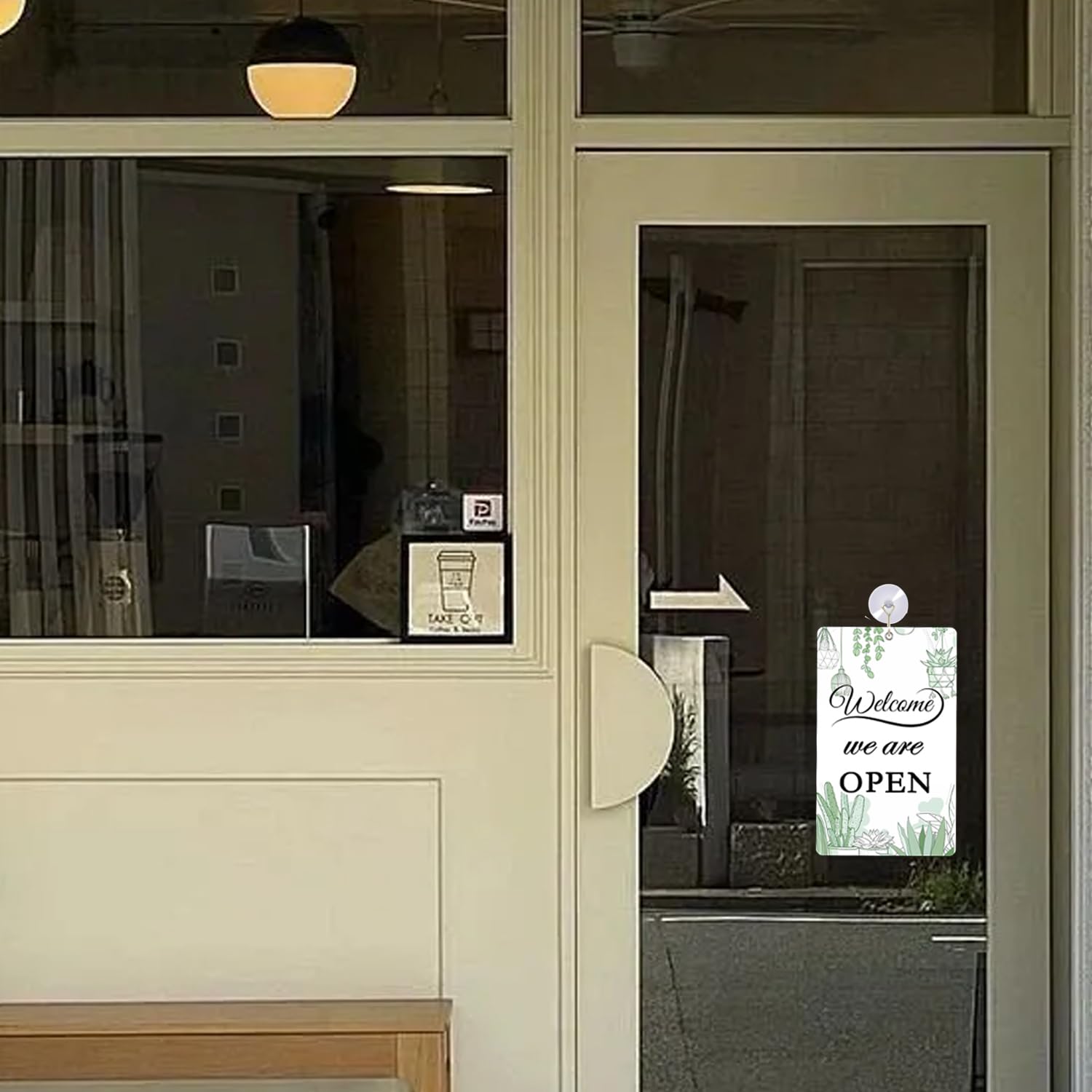 2 Sided Welcome We Are Open / Will Be Back At Clock Sign, SKU: BB-1001 - View #9