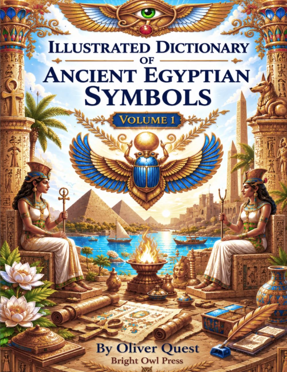 Illustrated Dictionary of Ancient Egyptian Symbols: A Visual Guide to Sacred Signs, Gods, Animals, Objects, and Meanings