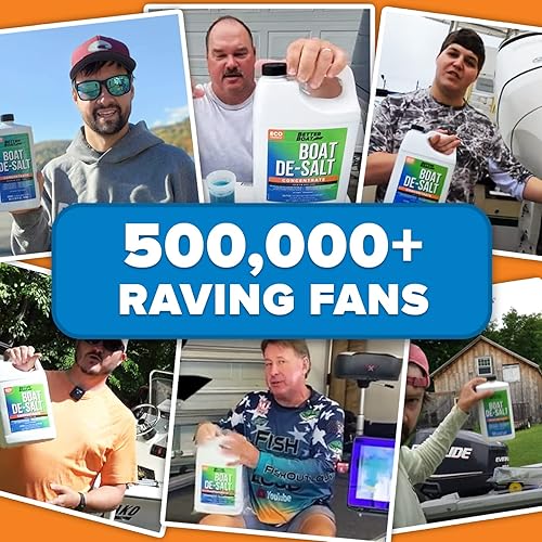 Miniatura 6 de Removedor de sal concentrado de sal para barcos para motores de lavado, barcos marinos, motores de embarcaciones, limpiador de invierno y limpiador