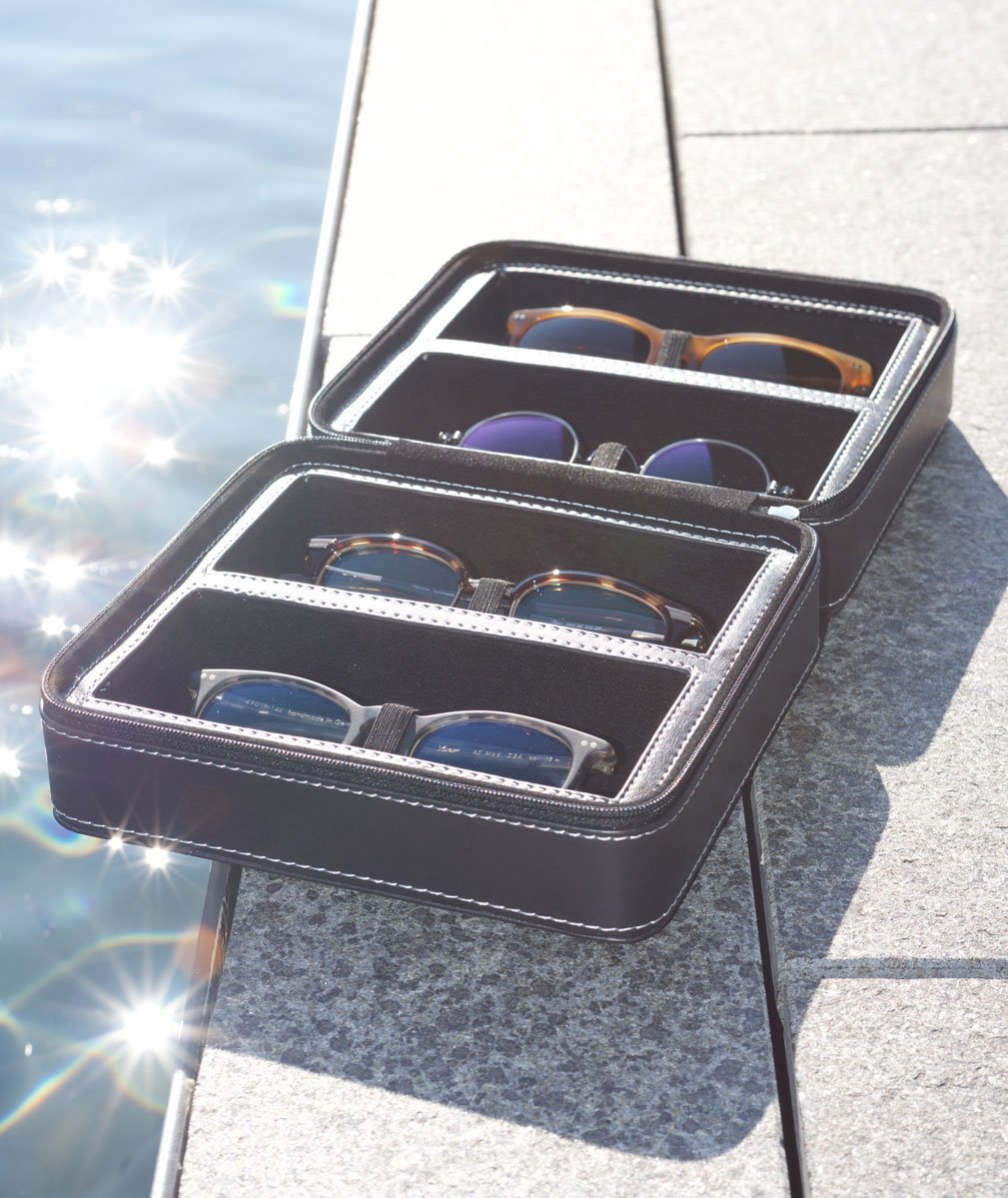 BIP Mehrbrillenetui Glasses to go - Traveler für 4 Brillen Rot