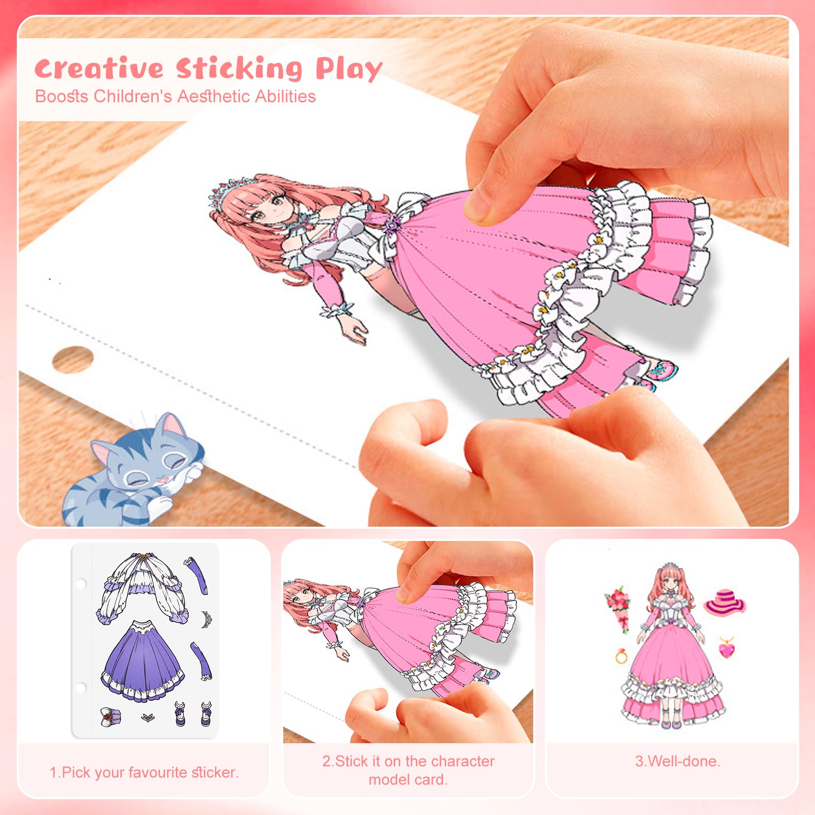 Poke Art Bastelset Prinzessin - DIY Kreativset Für Mädchen Ab 4 Jahren