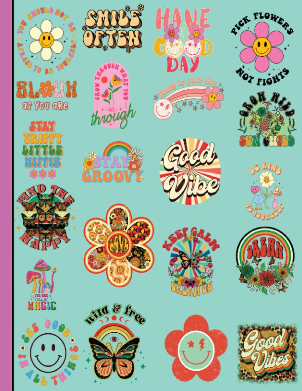 Retro Vintage Sublimation Notebook vol.1: 8.5x11 120 lined pages, This Notebook is for people who Love Retro Vintage Sublimation