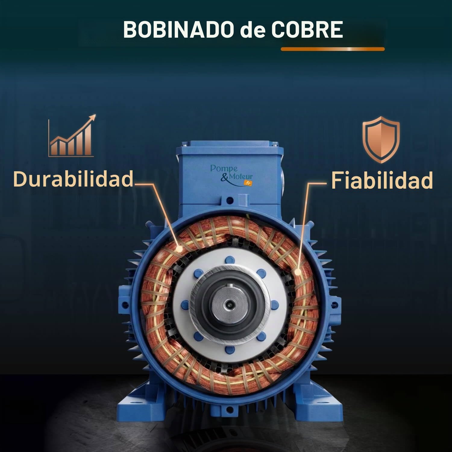 Motor eléctrico Trifásico 230/400 V 2 Cv Cemer Ms 1,5 Kw 3000 RPM Asíncrono Brida B3 Protection Ip 55