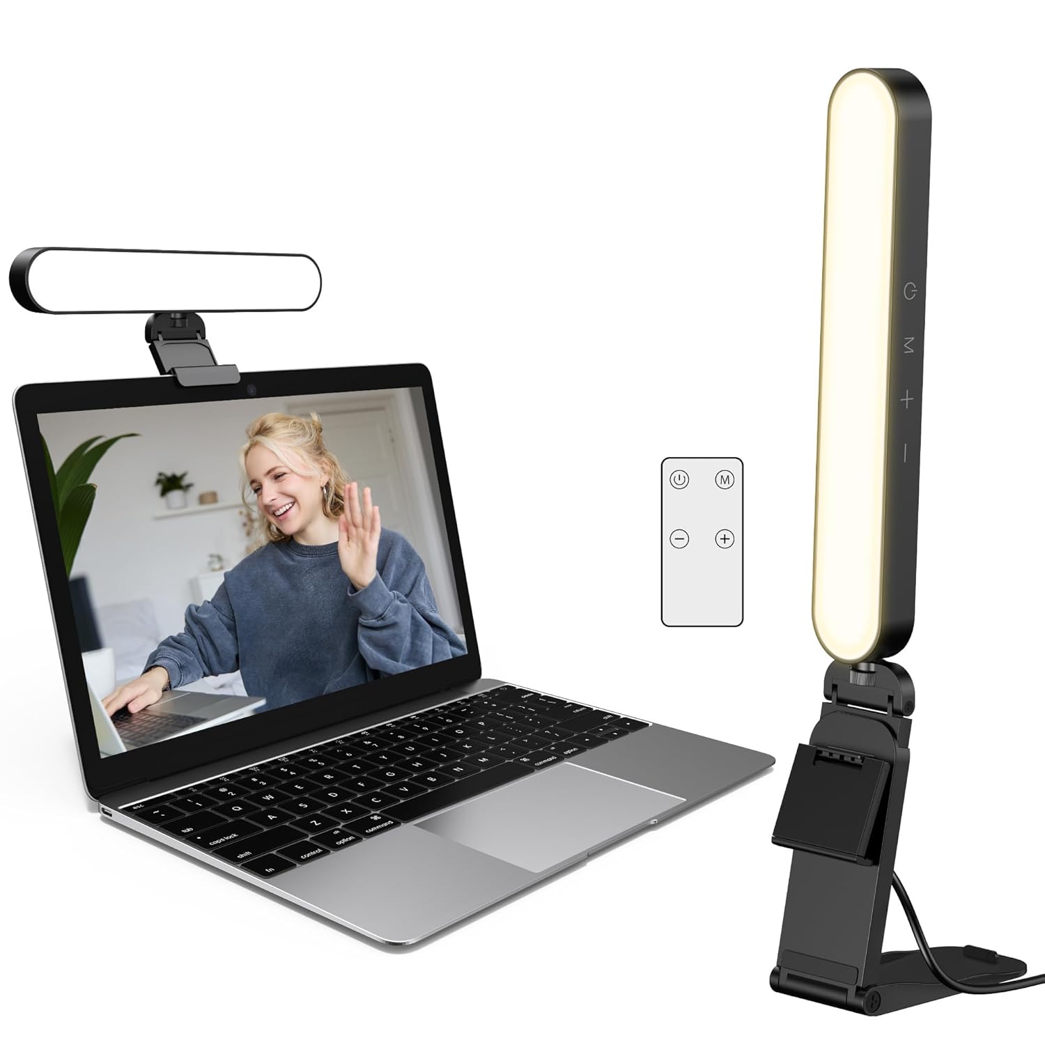 InnoGear Video Conference Light On-Camera Video Lights for Monitor Desk LED Streaming Lighting with Remote and Touch Control