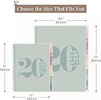 Vista 6 de Rileys - Agenda académica 2025-2026, agenda diaria, semanal y mensual, julio de 2025 a junio de 2026, páginas de notas para estudiantes