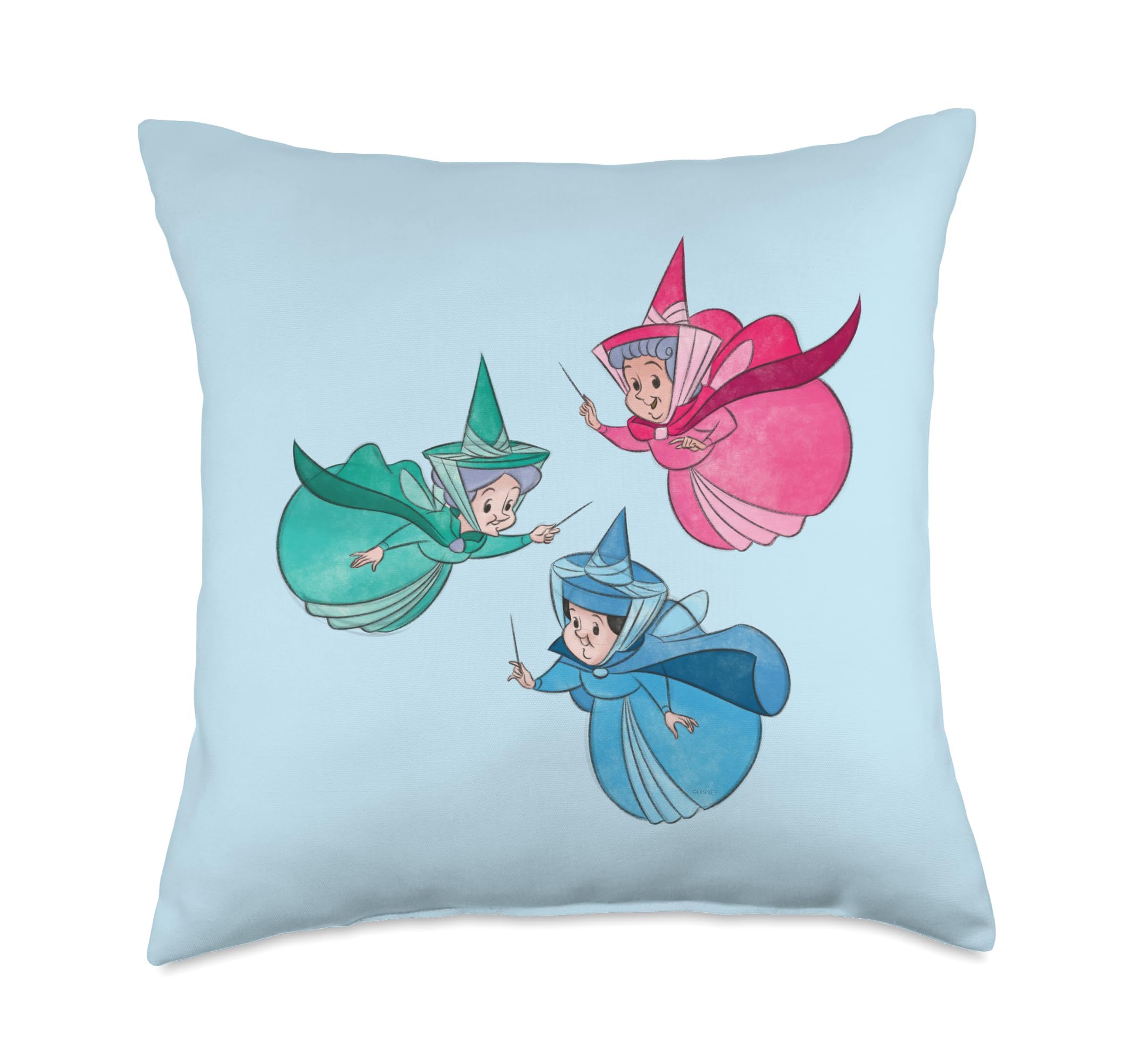 Coussin Disney fées La Belle au Bois Dormant idée cadeau idéale pour fans d'animation rétro