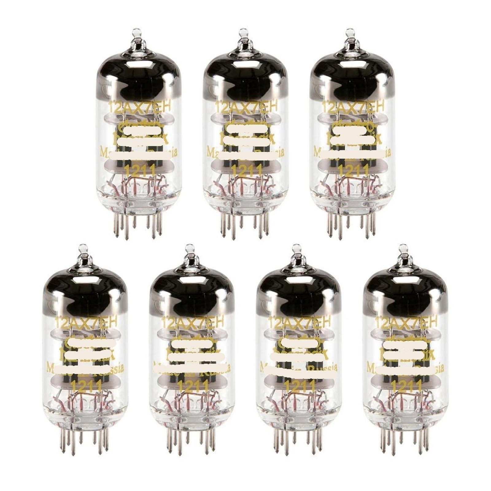 Tubes 12AX7 lot de 7 pour remplacer les lampes usées d'un préamplificateur
