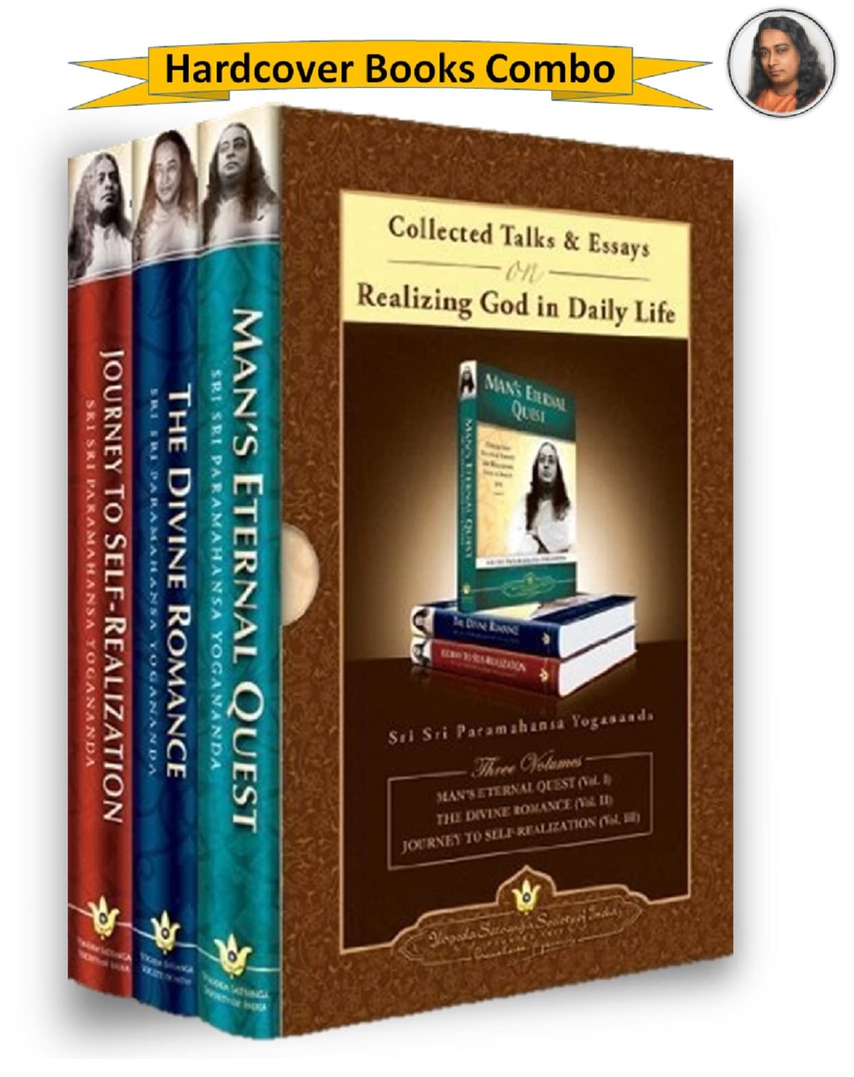 Man's Eternal Quest + The Divine Romance + Journey to Self-Realization (Vol 1,2,3) set of 3 Hardcover Books in English by Paramahansa Yogananda Author of Autobiography of Yogi (Yogoda Combo Gift Pack) Hardcover – 1 January 2019