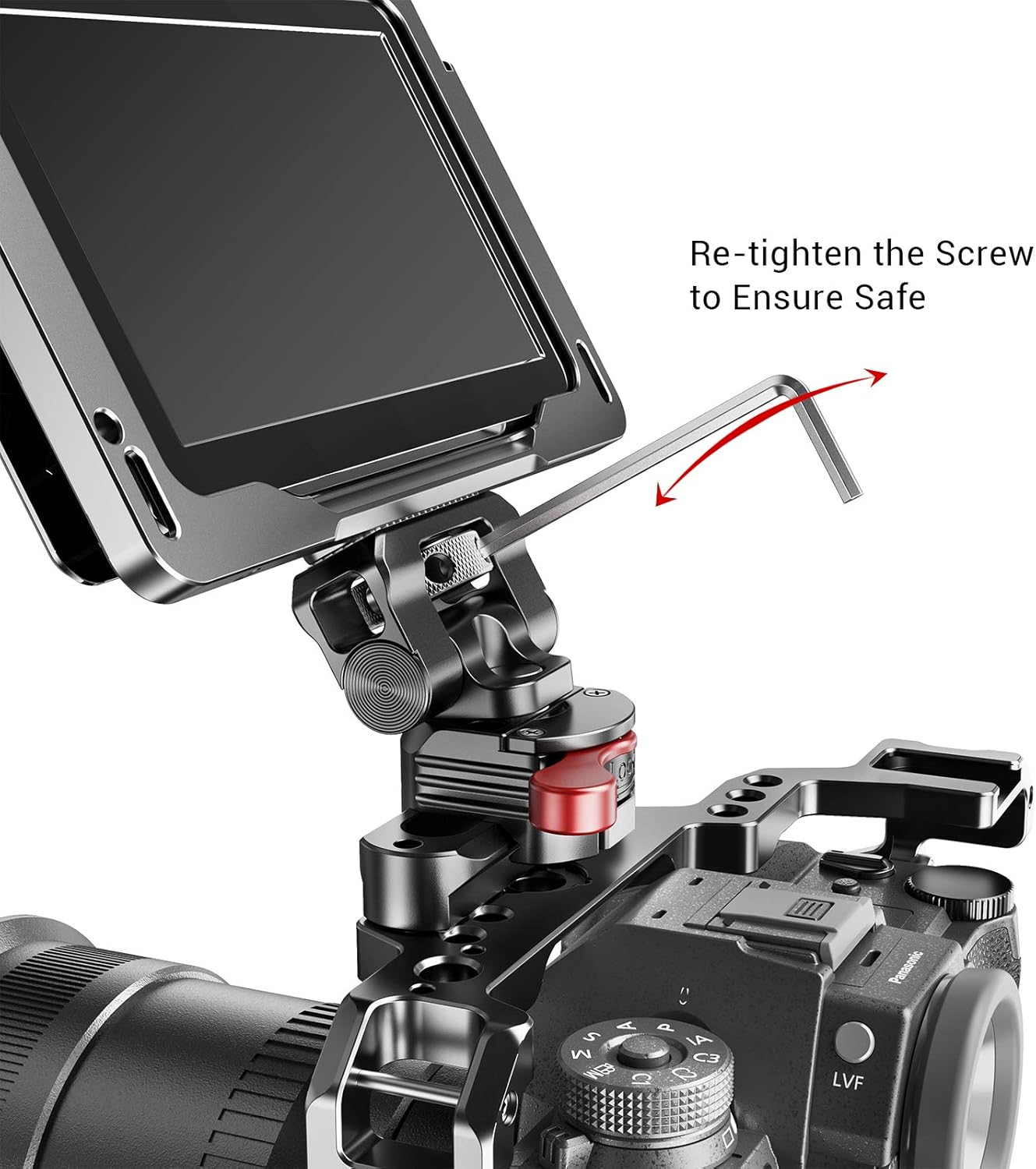 Blасk Frіdау Sаlе 2022 SmallRig Field Monitor Holder Mount with Quick Release NATO Clamp for 5 inch and 7 inch Monitor, Swivel and Tilt - 2347