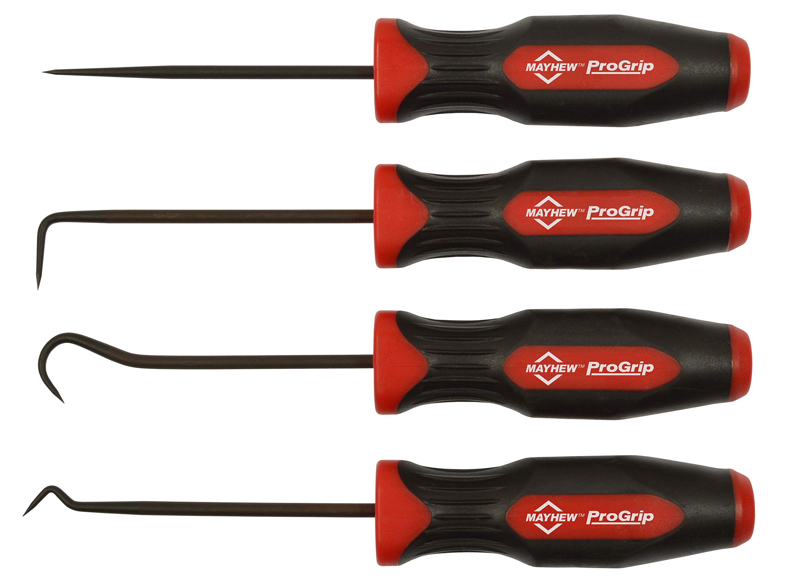 ジョンホワイト　キューピー Mayhew Tools 13096 ProGrip 4-Piece Hose Pick Set, Black