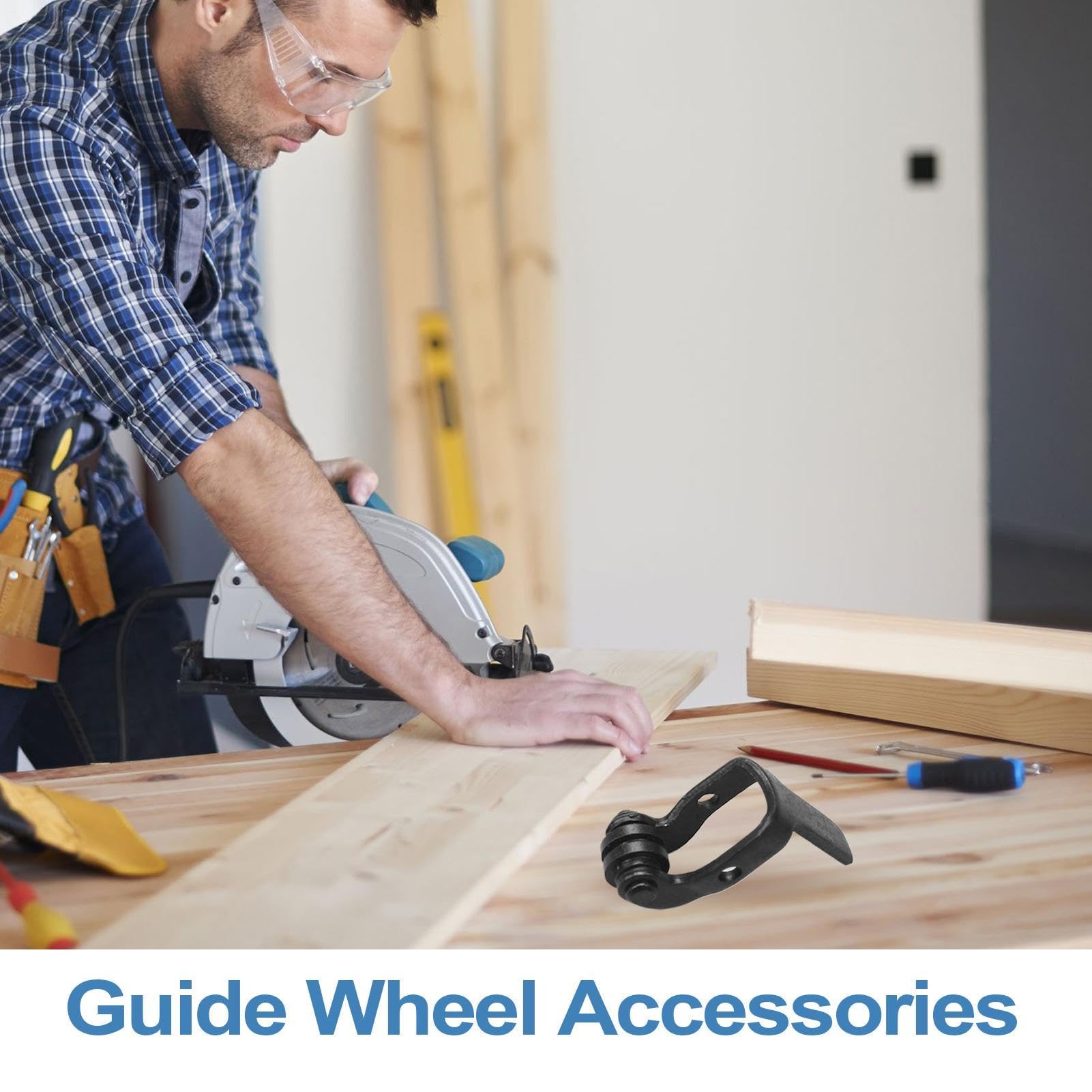 Guida per seghetto alternativo - Ruota a rulli per la precisione 'utensile | Accessorio di ricambio con rotazione e design di allineamento di precisione per uso professionale, lavorazione d