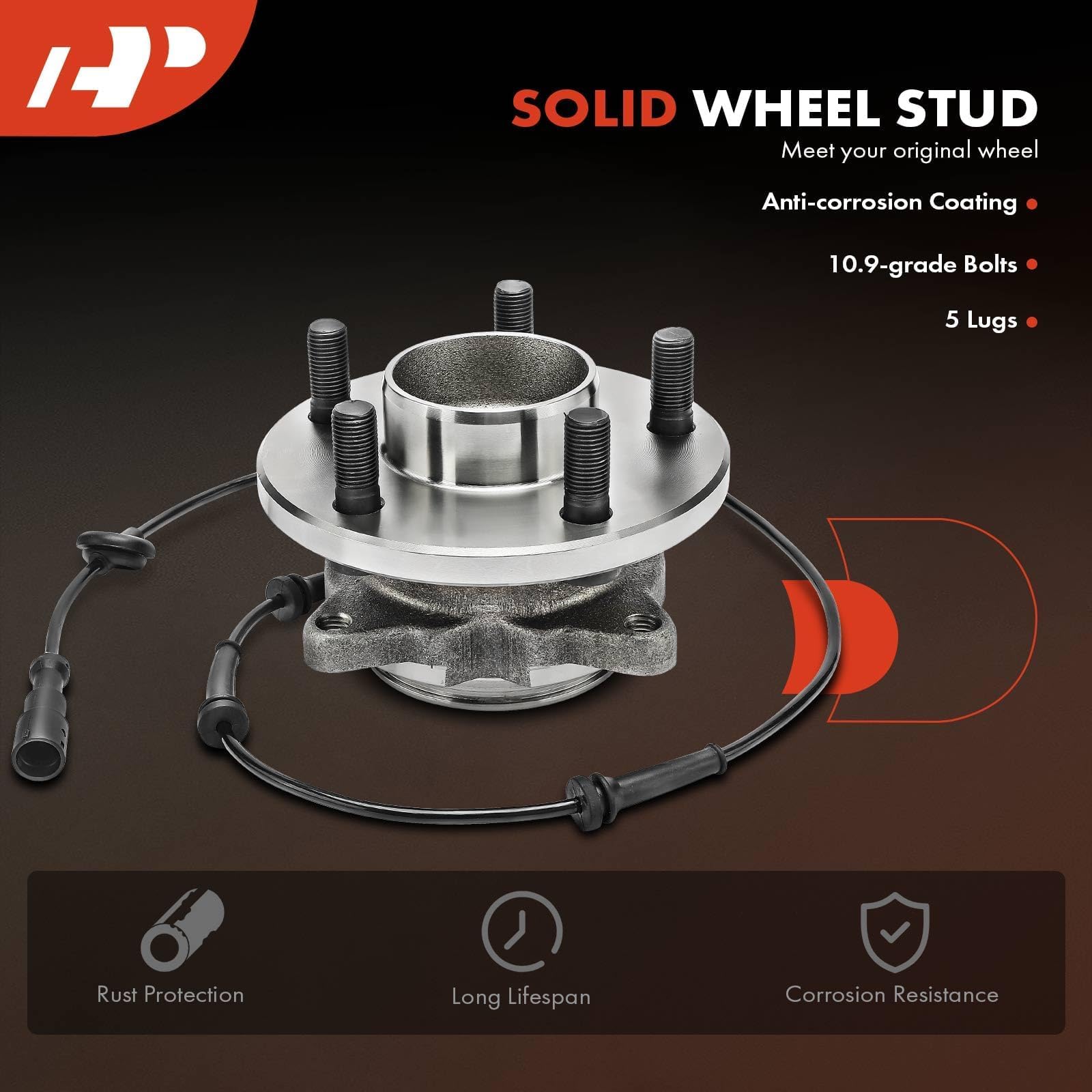 Amazon.com: A-Premium 2 x Rear Wheel Bearing and Hub Assembly with