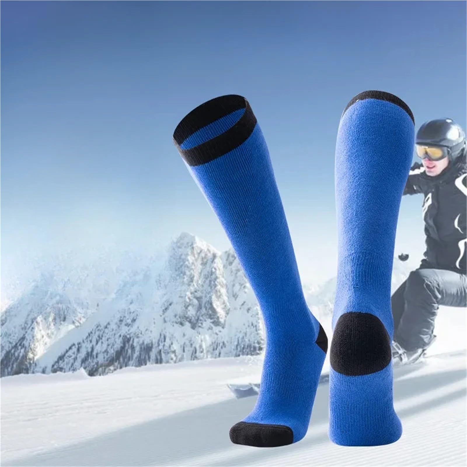 Calcetines de esquí Calcetines de esquí for hombres y mujeres Tubo largo Antideslizantes Amortiguadores Senderismo y deportes al aire libre for esquí, snowboard, deportes al aire libre
