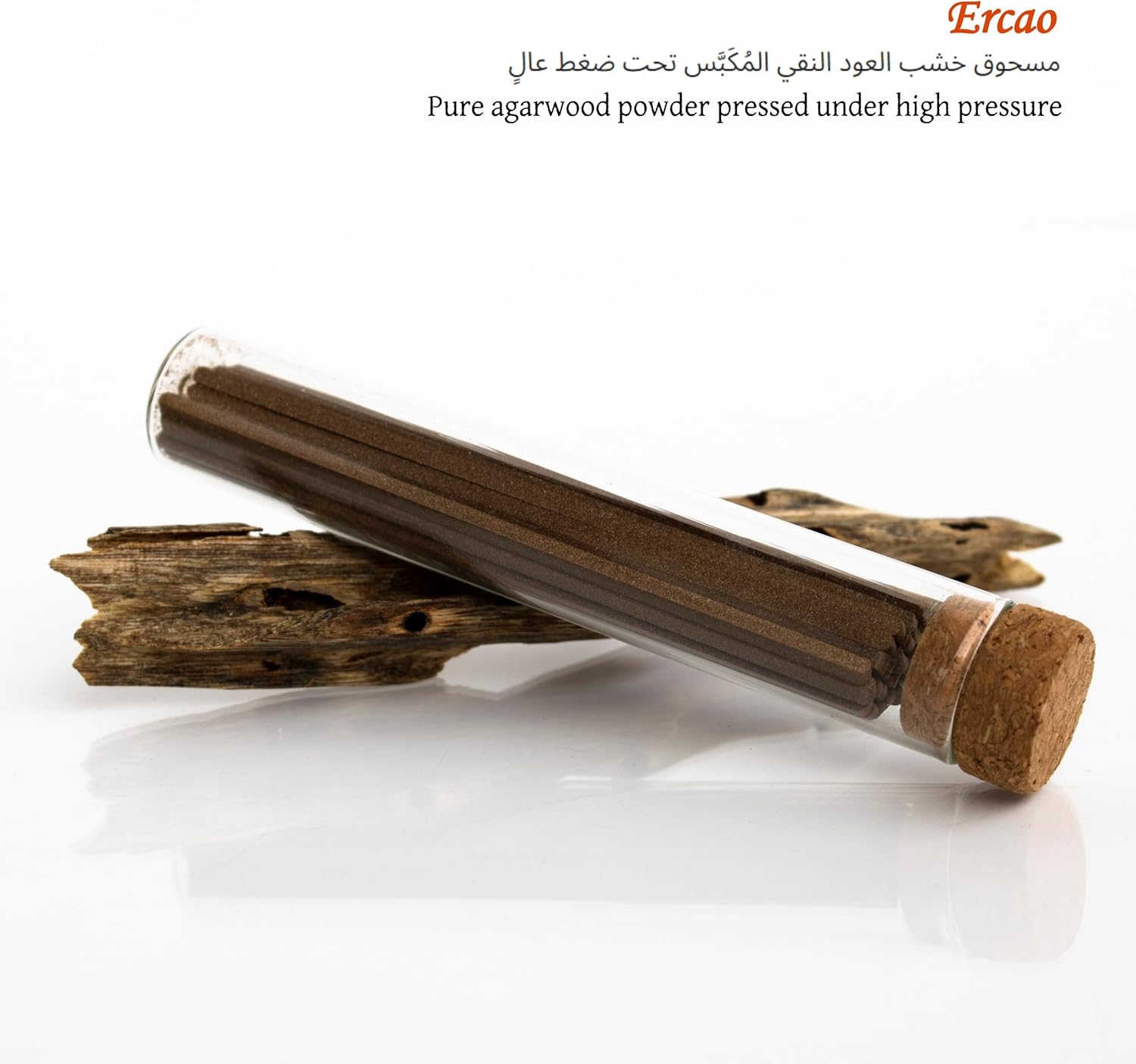Natural Chinese Kynam Agarwood Incense Sticks - High-Pressure Compressed Pure Agarwood Powder, Cooling Sensation with Floral & Fruity Fragrance Notes (40g)