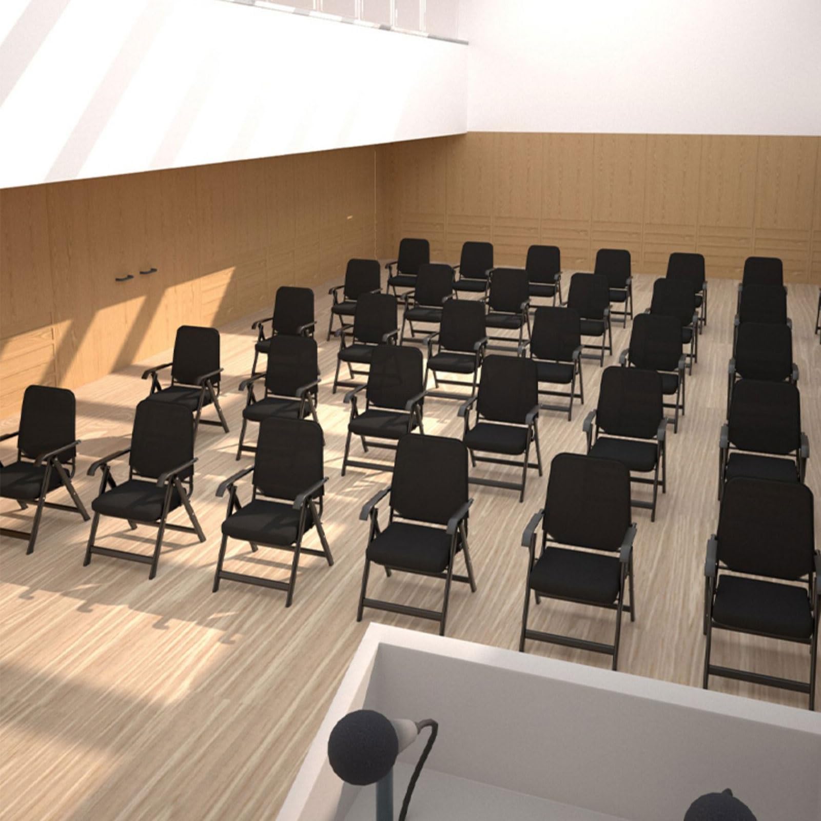 YCKEGEW Konferenzstuhl Klappbarer Bürostuhl Tragbarer Bürostuhl Mit Stahlgestell Sessel Mit Netzrücken Für Rezeption, Lern- Und Warteraum, Computer Gaming Stuhl (Color : Grey)