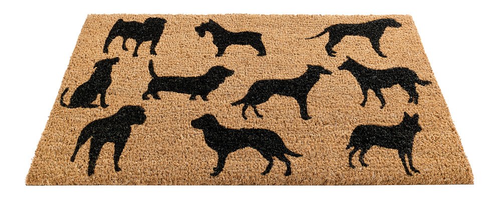 Gardman 82669 Dog Montage Mat - Brown