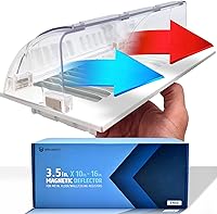 Vista 1 de Potente deflector magnético de ventilación de aire y calor (paquete de 4) para techo, piso y pared - Nunca se caerá - Ajustable de 9.2" a 16