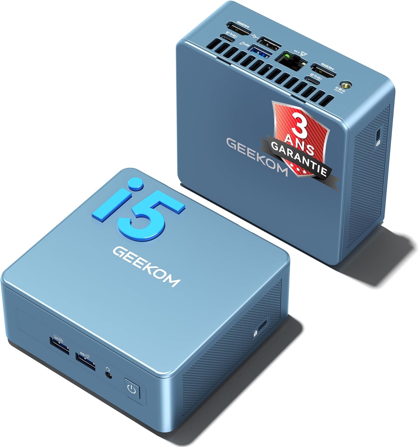 GEEKOM IT12 2026 Edition Mini PC avec Intel i5-12450H (jusqu&rsquo;à 4,4 GHz), 512 Go SSD, 16 Go de RAM (évolutive, non LPDDR), USB4, Windows 11 Pro, lecteur SD, mini ordinateur de bureau pour la maison/l&rsquo;école