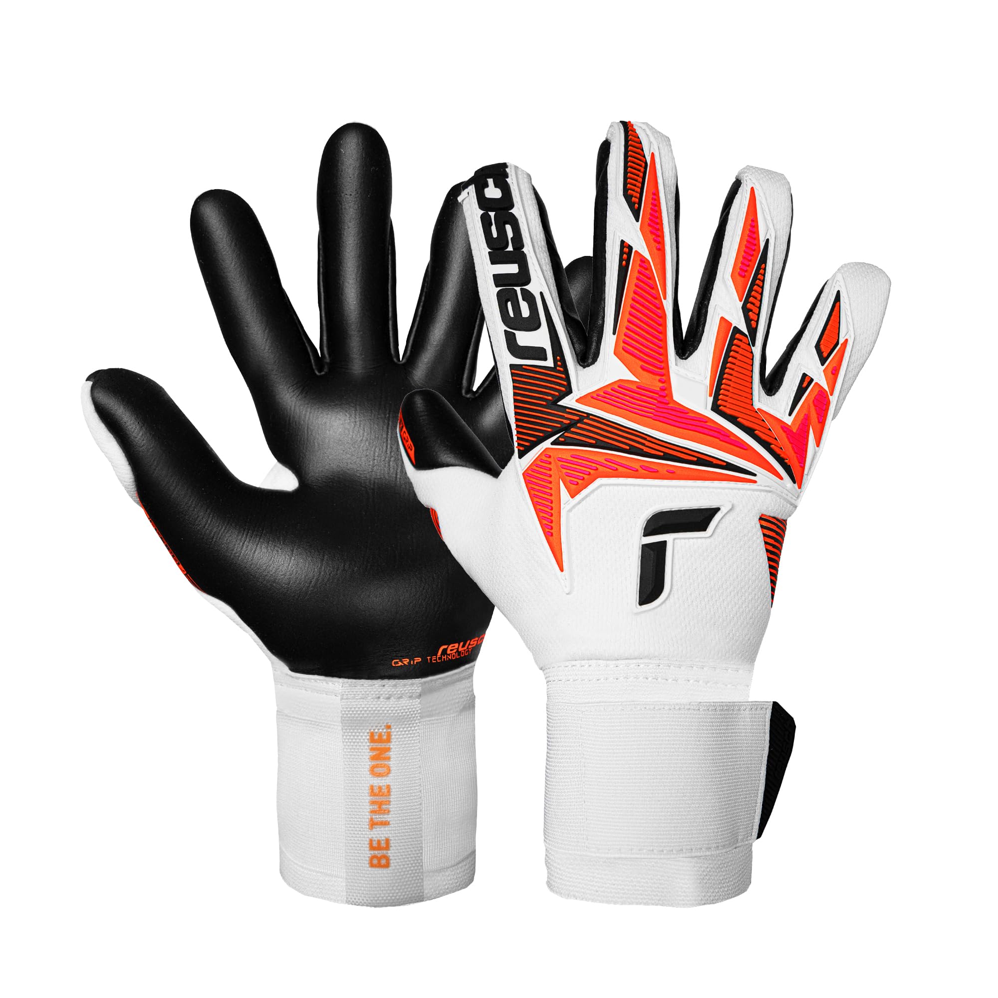 Reusch Gants de Gardien de But Profi pour Hommes Adultes | adhérence Extra Forte, Ajustement précis, stabilité et Confort | pour l'entraînement et Les matchs | Attrakt Freegel Gold X