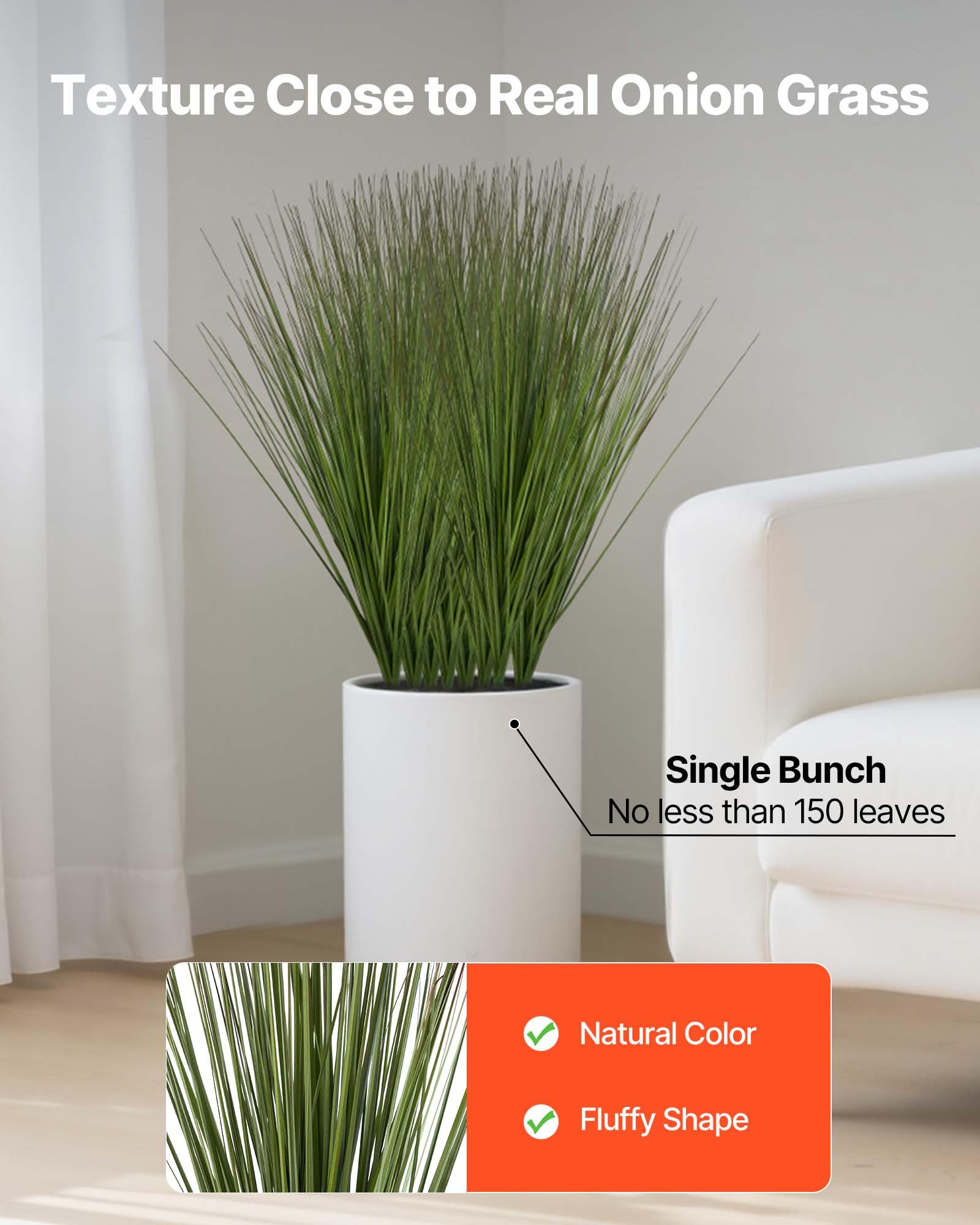 VEVOR Césped Artificial, 686 mm, Arbustos Verdes Artificiales, PVC Premium para Hogar, Jardín, Oficina, Decoración de Habitaciones, Inauguración de la Casa, 8 Piezas, Verde, 686 x 100 x 100 mm