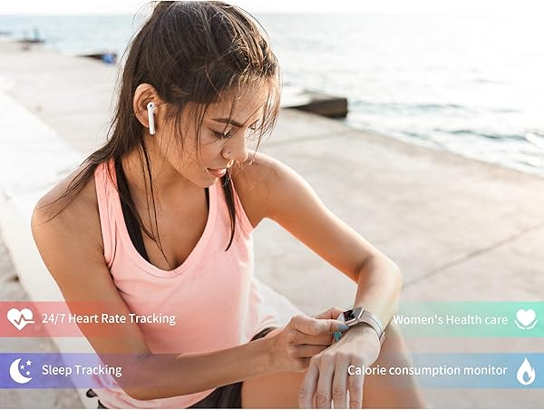 Smartwatch Donna Orologio Fitness GPS Integrato Touchscreen Completo Impermeabile 5ATM Quadrante DIY Cardiofrequenzimetro Sonno Contapassi Notifiche Messaggi Smartwatch per Android Regali Halloween